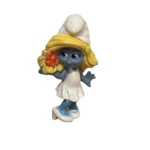 2011 The Smurfs McDonalds Happy Meal Collectors Pvc Peyo Figure Smurfette #2